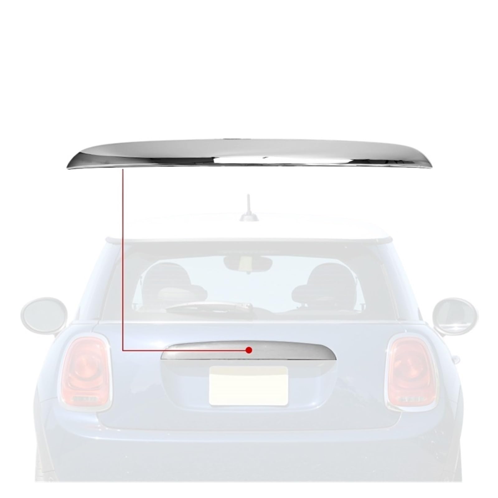 Amazon.co.jp: クローム ブラック シルバー リアトランク テールゲート